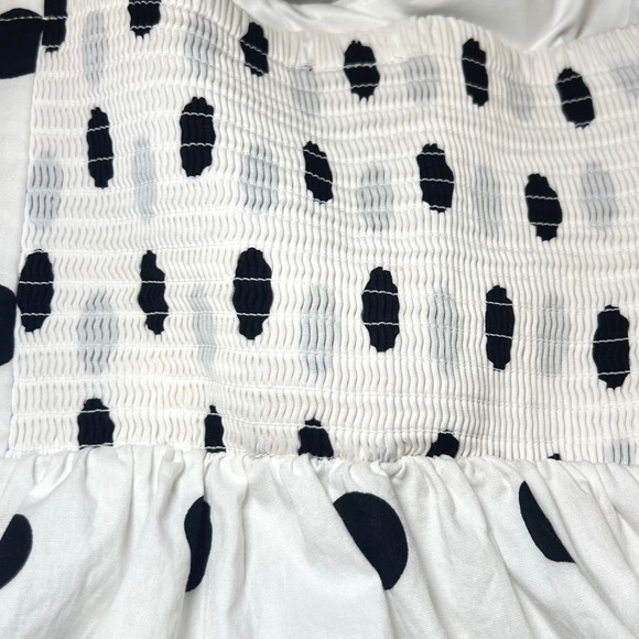 Torrid Size 3 Plus Size 3X White Black Polka Dot Sundress Sweetheart Fit & Flare - Picture 8 of 14